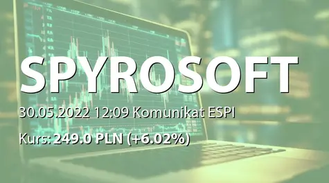 SpyroSoft S.A.: Zbycie akcji przez podmiot powiązany (2022-05-30)