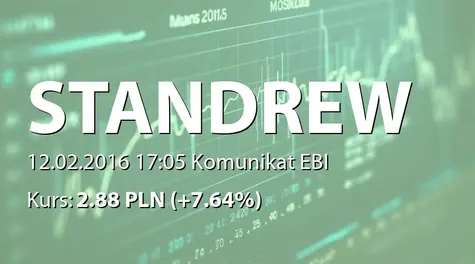 Standrew S.A.: SA-Q4 2015 (2016-02-12)