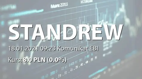 Standrew S.A.: Zmiana terminu przekazania SA-Q4 2020 (2021-01-18)