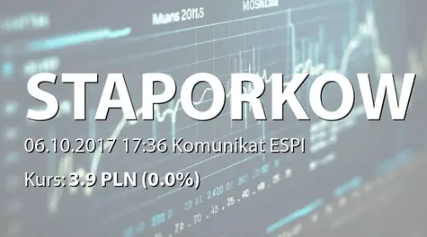 Zakłady Urządzeń Kotłowych Stąporków S.A.: Korekta raportu ESPI 16/2017 (2017-10-06)