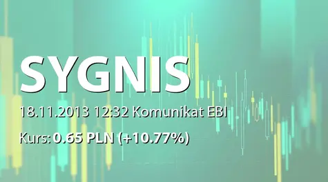 Sygnis S.A.: SA-Q3 2013 korekta (2013-11-18)