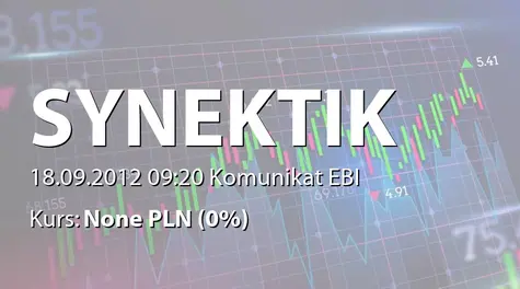 Synektik S.A.: Umowa firmy IASON z Świętokrzyskim Centrum Onkologii w Kielcach - 2,14 mln zł (2012-09-18)