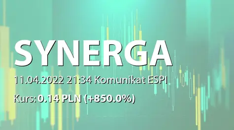 SYNERGA.fund S.A.: Dokonanie scalenia akcji w KDPW (2022-04-11)