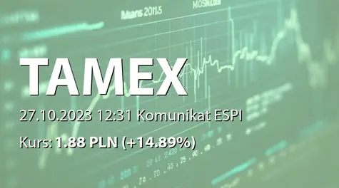 Tamex Obiekty Sportowe S.A.: NWZ - lista akcjonariuszy (2023-10-27)