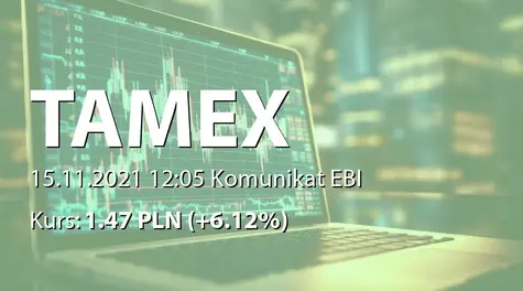 Tamex Obiekty Sportowe S.A.: SA-QSr3 2021 (2021-11-15)