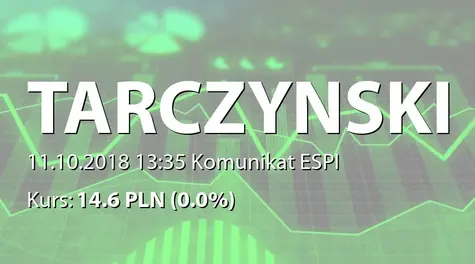 Tarczyński S.A.: Nabycie akcji przez EJT sp. z o.o. (2018-10-11)