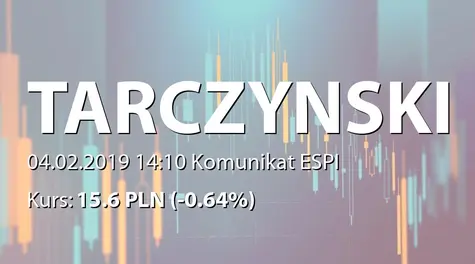 Tarczyński S.A.: Nabycie akcji przez podmiot powiązany (2019-02-04)