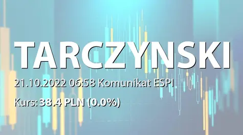 Tarczyński S.A.: Pożar w zakładzie produkcyjnym (2022-10-21)