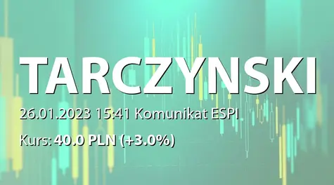 Tarczyński S.A.: Terminy przekazywania raportów okresowych w 2023 roku (2023-01-26)