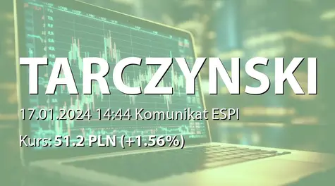 Tarczyński S.A.: Terminy przekazywania raportów okresowych w 2024 roku (2024-01-17)