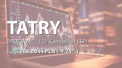 Tatry Mountain Resorts, a.s.: Summary of subscription for ordinary shares (no attachment) (2024-07-09)