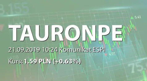 TAURON Polska Energia S.A.: Odwołanie Wiceprezesa Zarządu (2019-09-21)