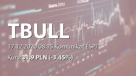 T-Bull S.A.: List intencyjny ws. współpracy z Ekipa SA - uzupełnienie (2020-12-17)