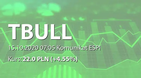 T-Bull S.A.: Rozszerzenie strategii rozwoju (2020-10-15)