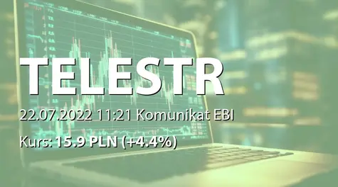 Telestrada S.A.: Korekta raportu EBI 23/2022 (2022-07-22)