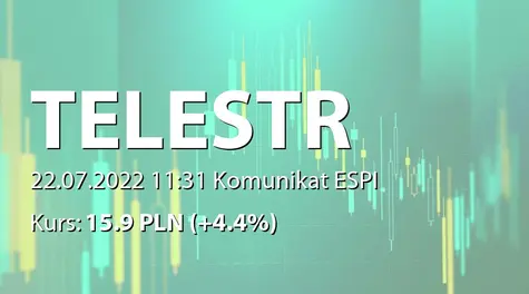 Telestrada S.A.: Korekta raportu EBI 23/2022 (2022-07-22)