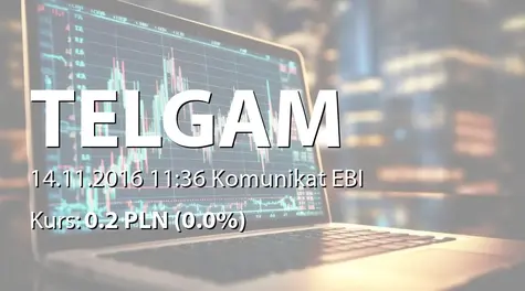 Przedsiębiorstwo Telekomunikacyjne TELGAM S.A.: SA-Q3 2016 (2016-11-14)