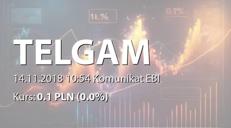 Przedsiębiorstwo Telekomunikacyjne TELGAM S.A.: SA-Q3 2018 (2018-11-14)