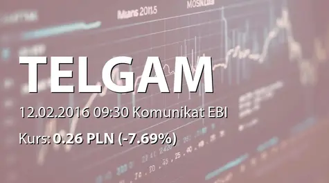 Przedsiębiorstwo Telekomunikacyjne TELGAM S.A.: SA-Q4 2015 (2016-02-12)