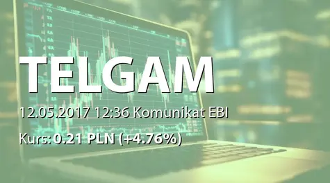 Przedsiębiorstwo Telekomunikacyjne TELGAM S.A.: Zmiana terminu przekazania SA-Q1 2017 (2017-05-12)