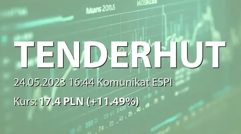 TenderHut S.A.: ZWZ (10:00) - projekty uchwał: podział zysku za rok 2022, emisja akcji serii F2 (2023-05-24)