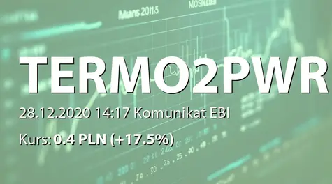 TERMO2POWER S.A.: Piąte wezwanie akcjonariuszy do złożenia dokumentów akcji (2020-12-28)