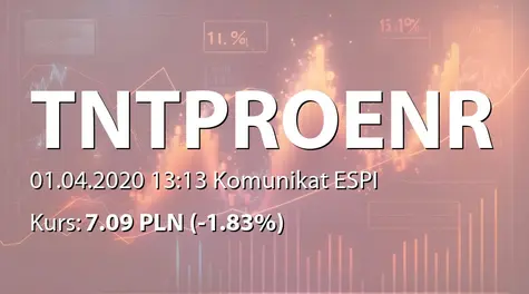 T&T Proenergy S.A.: Oświadczenie w związku z wprowadzeniem mat do profilaktyki koronawirusa (2020-04-01)