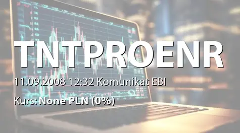 T&T Proenergy S.A.: PrzyjÄcie oferty zakupu warrantĂłw subskrypcyjnych przez osoby upowaĹźnione (2008-09-11)