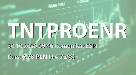 T&T Proenergy S.A.: Umowa dzierżawy gruntu pod budowę elektrowni fotowoltaicznej (2020-10-30)