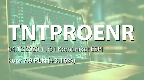 T&T Proenergy S.A.: Umowa na budowę elektrowni fotowoltaicznej (2020-12-04)