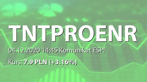 T&T Proenergy S.A.: Umowa na budowę elektrowni fotowoltaicznej o mocy 1 MW (2020-12-04)