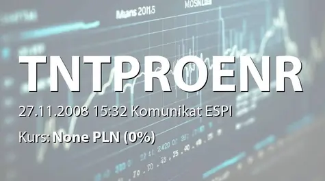 T&T Proenergy S.A.: Zakup akcji przez osobę powiązana - korekta raportu 19/2008 (2008-11-27)