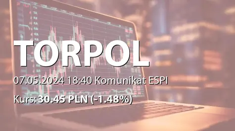 Torpol S.A.: Skonsolidowane i jednostkowe wstępne wyniki finansowe za I kwartał 2024 roku (2024-05-07)