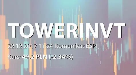 Tower Investments S.A.: Podsumowanie subskrypcji akcji serii C (2017-12-22)