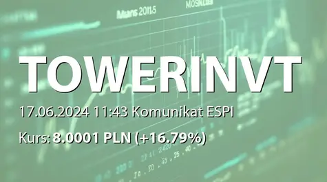 Tower Investments S.A.: Rekomendacja Zarządu ws. emisji akcji serii D i E (2024-06-17)