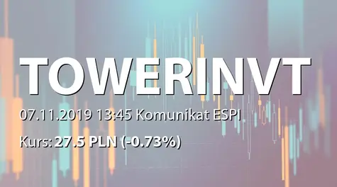 Tower Investments S.A.: Rozwiązanie umowy przedwstępnej przez spółkę zależną (2019-11-07)