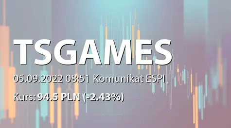 Ten Square Games S.A.: Rejestracja podwyższenia kapitału w KRS (2022-09-05)