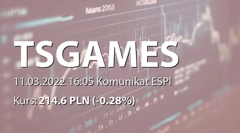 Ten Square Games S.A.: Rezygnacja członka RN (2022-03-11)