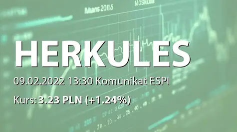 Herkules S.A. w restrukturyzacji: Umowa pożyczki z Deutsche Leasing Polska SA (2022-02-09)