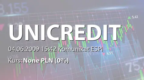 UniCredit S.p.A.: Bond issue (cod. ISIN IT0004365489) (2009-06-04)