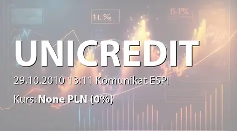 UniCredit S.p.A.: BOND ISSUE cod. ISIN IT0004416886 (2010-10-29)