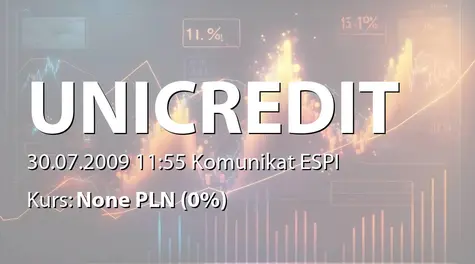 UniCredit S.p.A.: Bond issue (cod. ISIN IT0004416886) (2009-07-30)