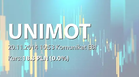 UNIMOT S.A.: Podwyższenie prognoz finansowych na rok 2014 (2014-11-20)