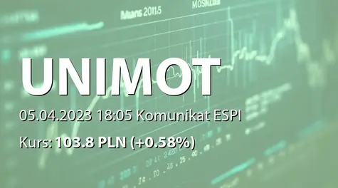 UNIMOT S.A.: Przedwstępna umowa sprzedaży udziałów w spółce z branży surowców energetycznych (2023-04-05)