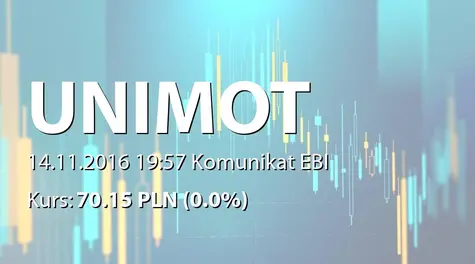 UNIMOT S.A.: SA-QSr3 2016 (2016-11-14)