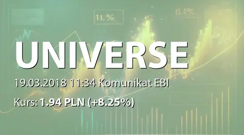 Universe S.A.: PrzyjÄcie jednolitego tekstu statutu (brak zalÄcznika) (2018-03-19)