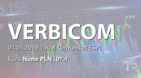 Verbicom S.A.: Zakup akcji przez Roberta Primke (2012-05-04)