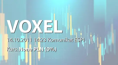 Voxel S.A.: Sprzedaż akcji przez osobę powiązaną (2011-10-14)