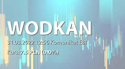 Wodkan Przedsiębiorstwo Wodociągów i Kanalizacji S.A.: NWZ - podjęte uchwały: zmiana uchwały ws. zasad kształtowania wynagrodzeń członków Zarządu (2022-03-31)