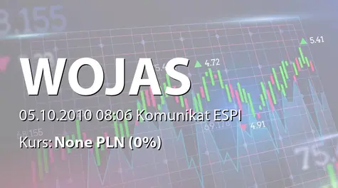 Wojas S.A.: Umowa z MON - 4,9 mln zł (2010-10-05)